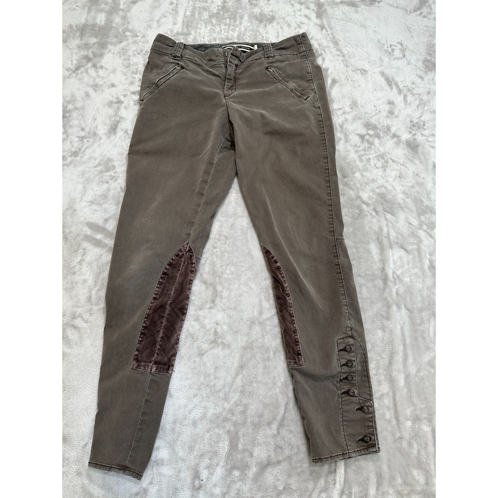 Daughters Of The Liberation‎ Pants Women's Size 29 Brown Designer Buttons EUC